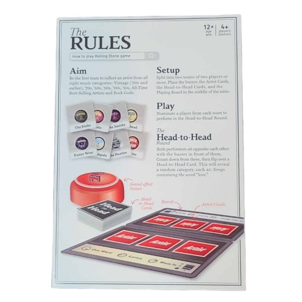 Rolling Stone The Rock and Roll Party Game - Picture 9 of 9